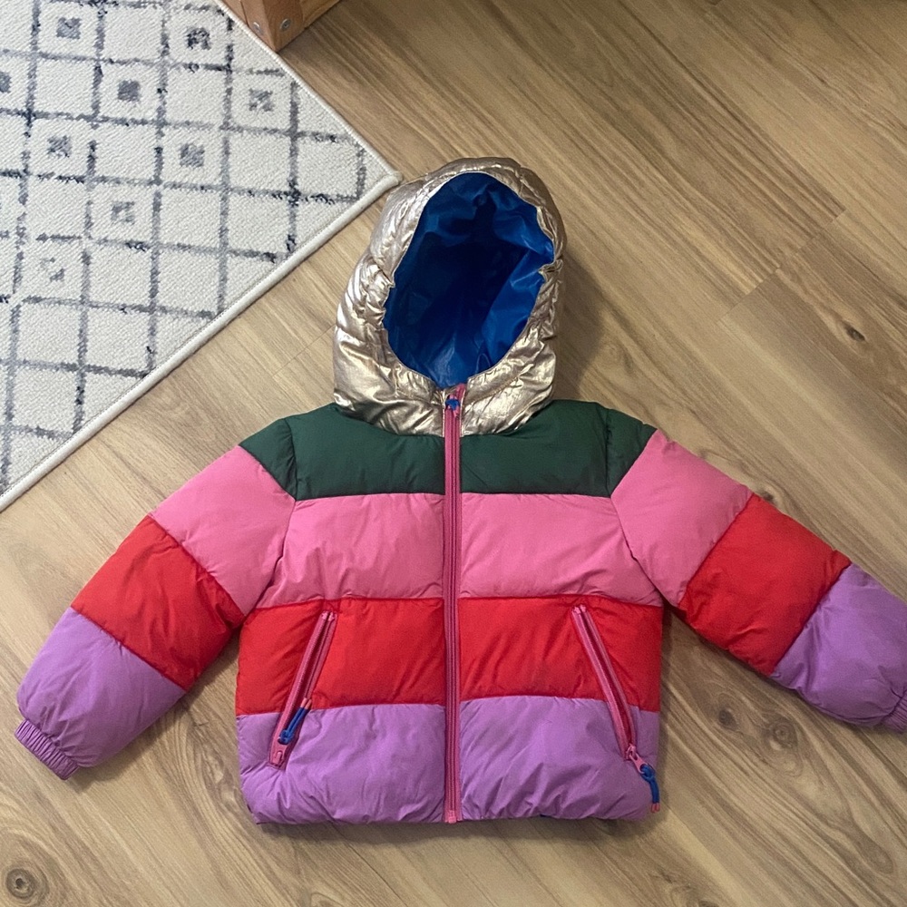 Boden Blue Puffer Jacket